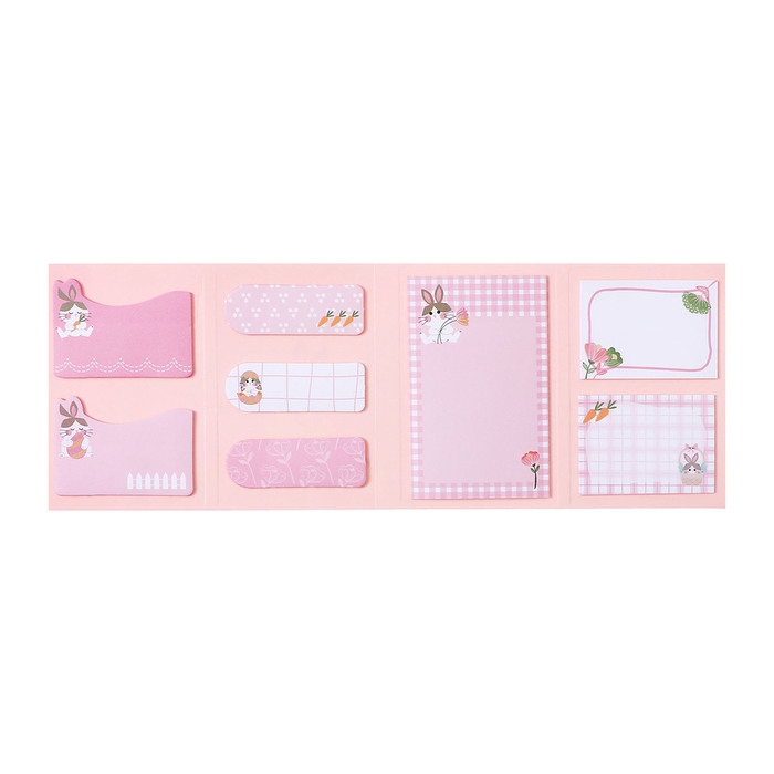 Набор клейкой бумаги для заметок deVENTE. 65x100 мм, набор заметок: 20x56 мм, 40x56 мм и 56x90 мм, 8x20 листов, офсет 80 г/м², печать 4+0, ассорти форм, 8 дизайнов, в картонном блистере и пластиковом пакете с европодвесом Набор клейкой бумаги для заметок deVENTE. 65x100 мм, набор заметок: 20x56 мм, 40x56 мм и 56x90 мм, 8x20 листов, офсет 80 г/м², печать 4+0, ассорти форм, 8 дизайнов, в картонном блистере и пластиковом пакете с европодвесом