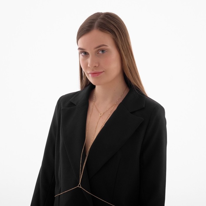 Портупея «Геометрия» треугольники, цвет золото Портупея «Геометрия» треугольники, цвет золото