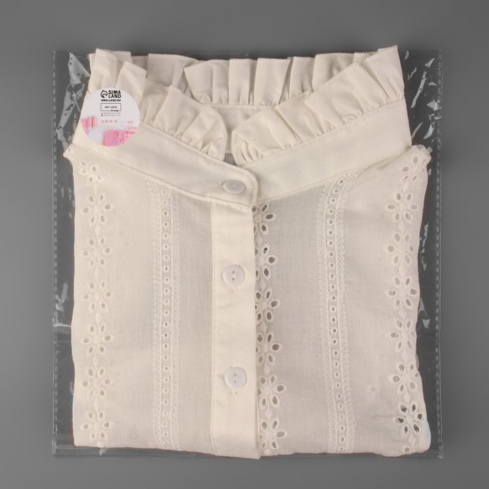 Воротник ложный стойка, ажурный, диаметр горловины = 46 см, 33 × 25,5 см, цвет айвори Воротник ложный стойка, ажурный, диаметр горловины = 46 см, 33 × 25,5 см, цвет айвори