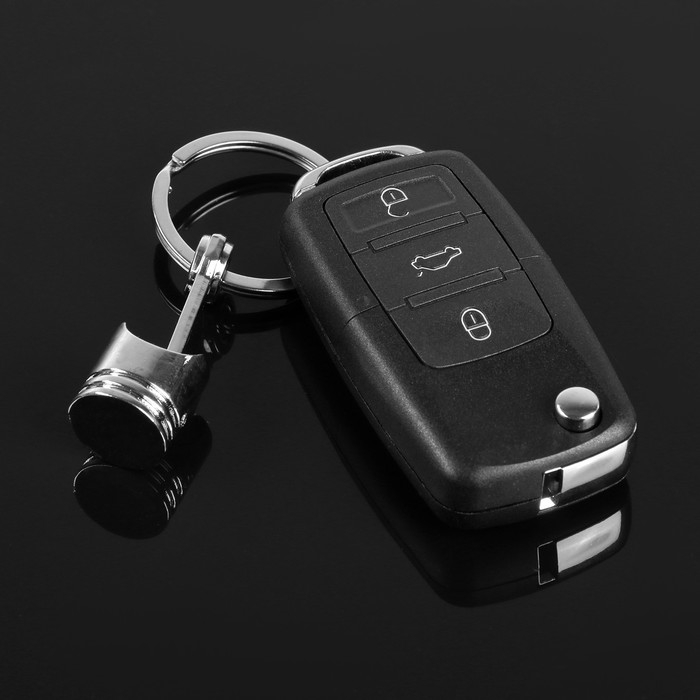 Брелок для ключей Cartage, поршень, металл, хром Брелок для ключей Cartage, поршень, металл, хром