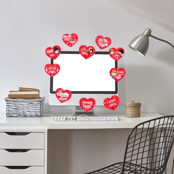 Набор комплиментов-пожеланий Набор комплиментов-пожеланий "10 причин моей любви", 10 шт. ,11,4 х 14,5 см