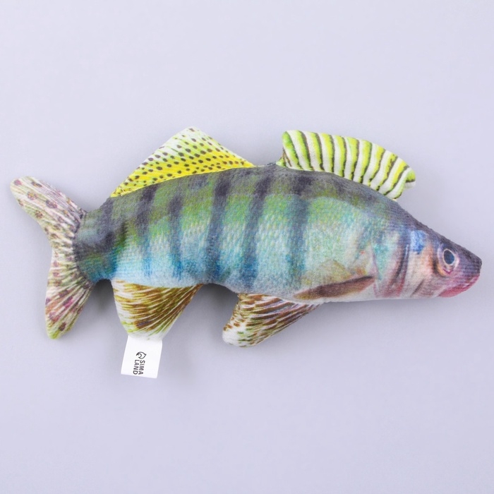 Игрушка для кошек с мятой «Судак» из текстиля, 20 см Игрушка для кошек с мятой «Судак» из текстиля, 20 см