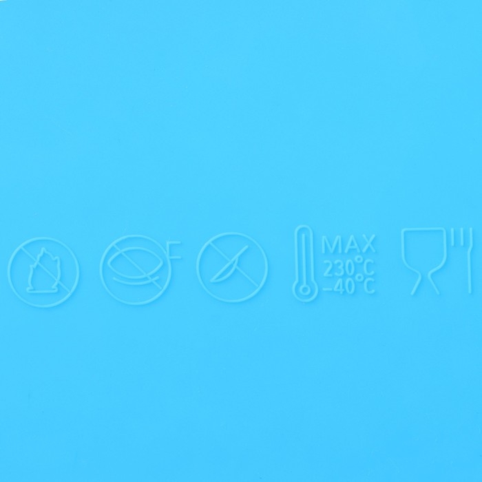 Коврик для айсинга Доляна «Кружево», силикон, 38,5×11,4 см, цвет синий Коврик для айсинга Доляна «Кружево», силикон, 38,5×11,4 см, цвет синий