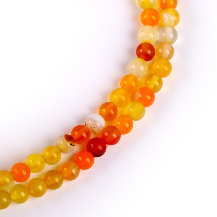 Бусины из натурального камня «Жёлтый агат» набор 90 шт., размер 1 шт. — 4 мм Бусины из натурального камня «Жёлтый агат» набор 90 шт., размер 1 шт. — 4 мм