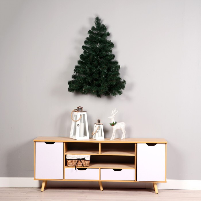 Ель искусственная  Ель искусственная "Настенная" 60 см, d нижнего яруса 60 см, 47 веток