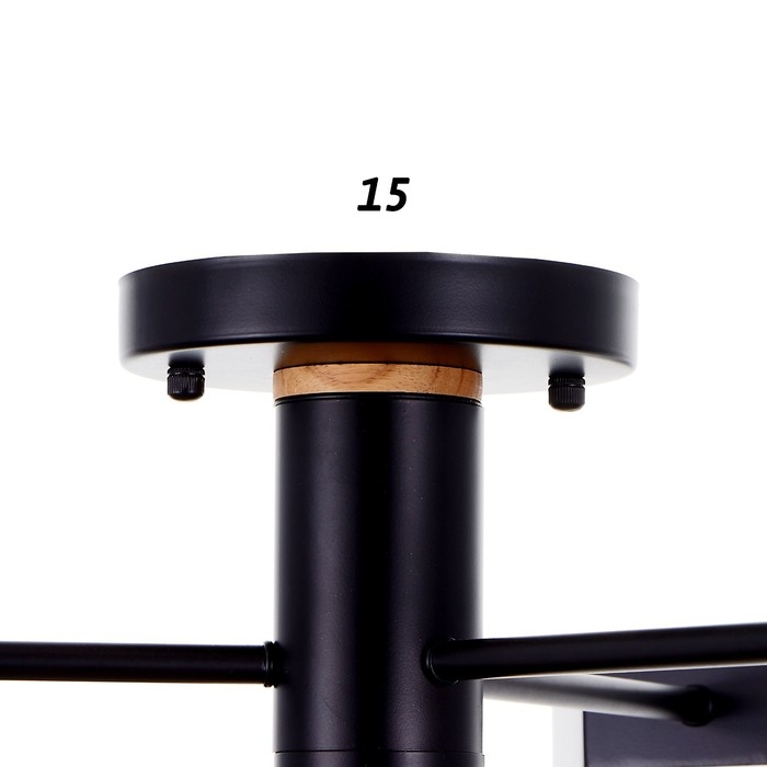 Люстра 1318/6BK LED 144Вт 3000-6000К черный 71х65х25 см BayerLux