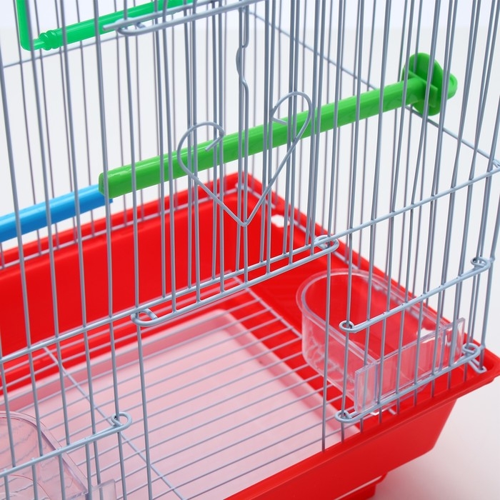 Клетка для птиц укомплектованная Bd-1/1d, 30 х 23 х 39 см, красная Клетка для птиц укомплектованная Bd-1/1d, 30 х 23 х 39 см, красная