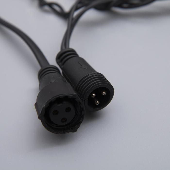Гирлянда «Бахрома» 3 × 0.6 м, IP44, УМС, тёмная нить, 160 LED, свечение белое, 220 В Гирлянда «Бахрома» 3 × 0.6 м, IP44, УМС, тёмная нить, 160 LED, свечение белое, 220 В