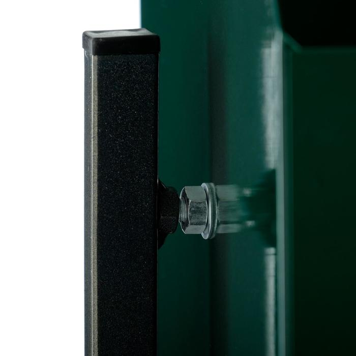 Урна уличная Урна уличная "Квадрат" 22 л, зеленая, бак 0,5 мм, 50 х 31 х 31 см