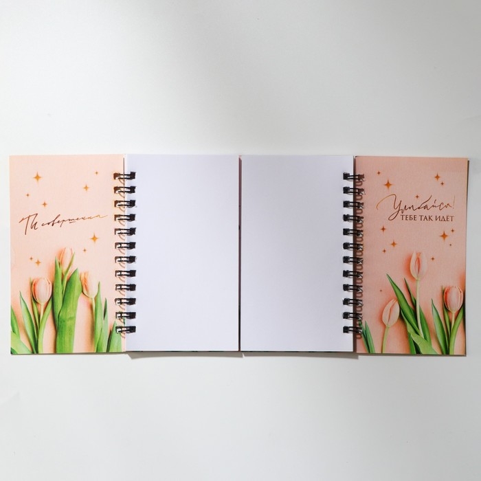 Двойной блокнот &laquo;С 8 Марта&raquo;, 48 листов