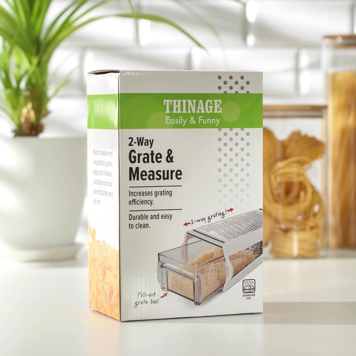 Тёрка с контейнером «Умелец», 13,5×9×21,5 см, ABS-пластик, нержавеющая сталь, цвет белый Тёрка с контейнером «Умелец», 13,5×9×21,5 см, ABS-пластик, нержавеющая сталь, цвет белый