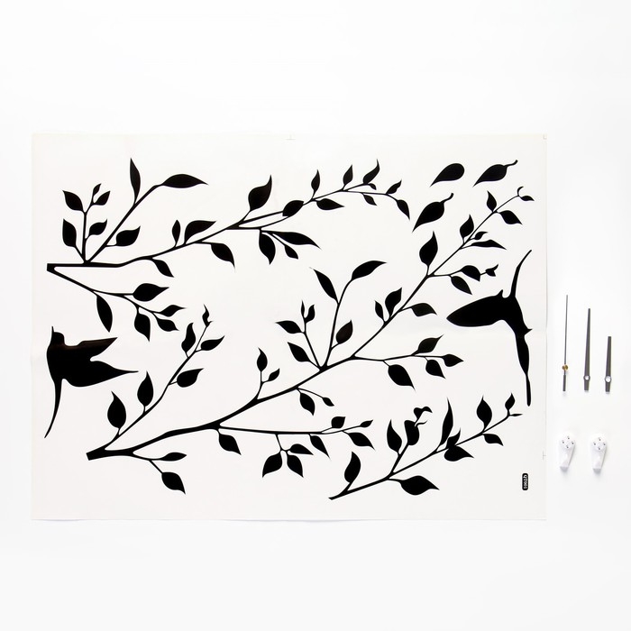 Часы настенные интерьерные, с маятником Часы настенные интерьерные, с маятником "Домик", бесшумные, 46 х 72 см