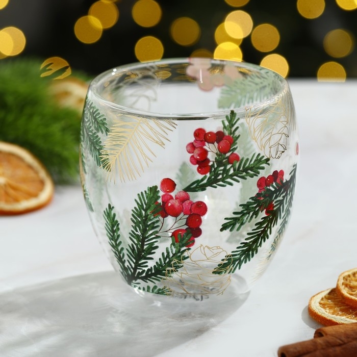 Новый год. Стакан с двойными стенками «Зимние истории», 250 мл Новый год. Стакан с двойными стенками «Зимние истории», 250 мл