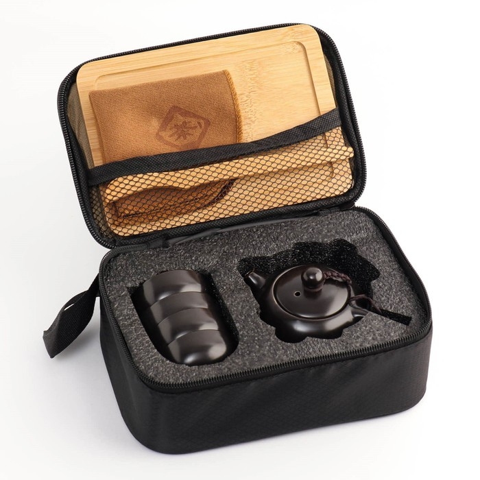 Набор для чайной церемонии  Набор для чайной церемонии "Тому, кто может всё" на 4 персоны, чашка 45 мл, чайник 180 мл