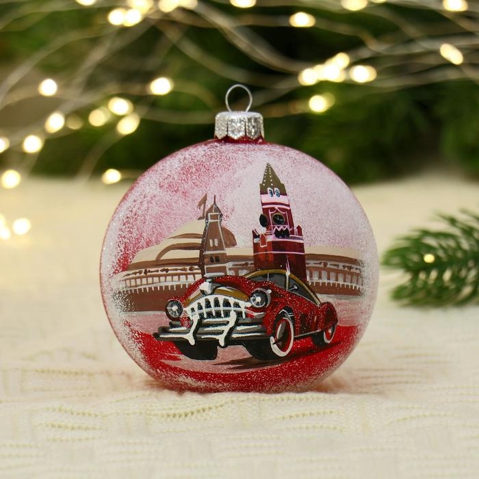 Ёлочный шар d-10 см Ёлочный шар d-10 см "Москва. Ретро."