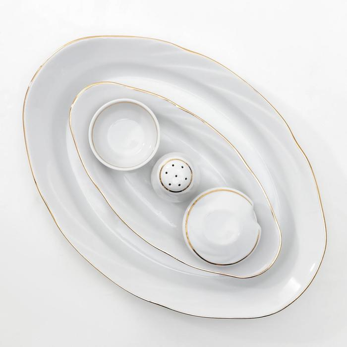 Сервиз столовый фарфоровый «Классик», 37 предметов, 4 вида тарелок Сервиз столовый фарфоровый «Классик», 37 предметов, 4 вида тарелок