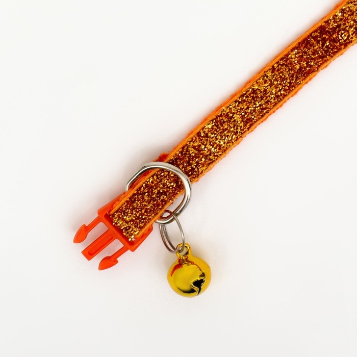 Ошейник Ошейник "Шик", 33 х 1 см, оранжевый