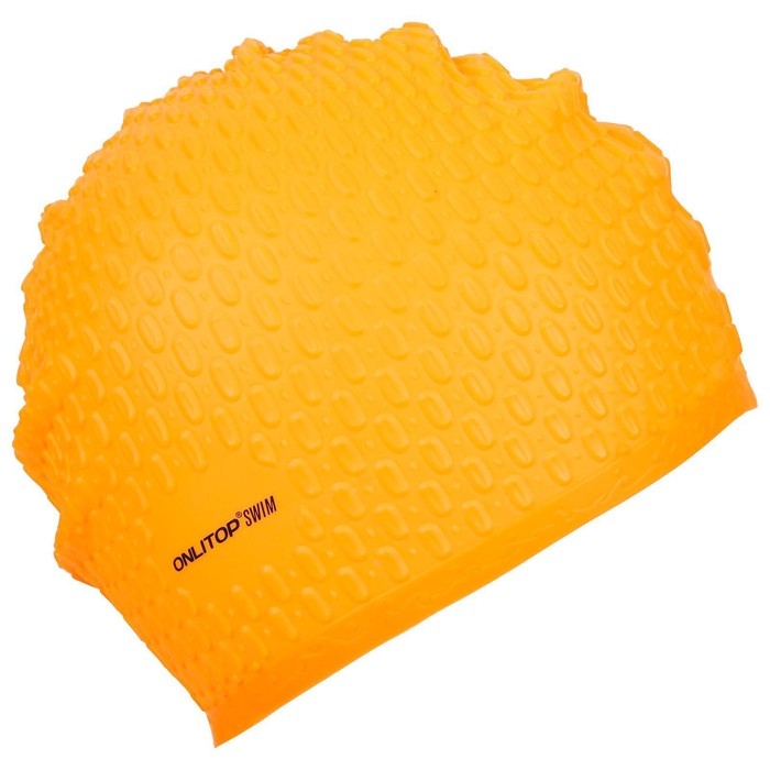 Шапочка для бассейна взрослая ONLYTOP Swim, силиконовая, обхват 54-60 см, цвета МИКС Шапочка для бассейна взрослая ONLYTOP Swim, силиконовая, обхват 54-60 см, цвета МИКС