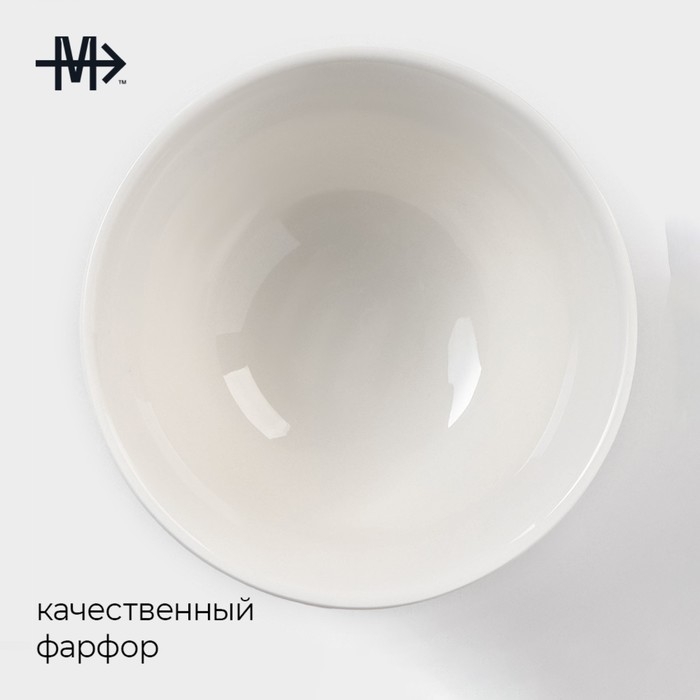 Салатник фарфоровый Magistro «Кувшинка Бланш», 220 мл, d=10 см, цвет белый Салатник фарфоровый Magistro «Кувшинка Бланш», 220 мл, d=10 см, цвет белый