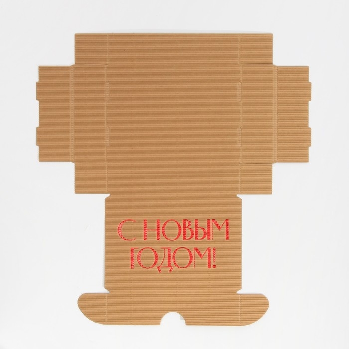 Коробка подарочная новогодняя складная рифлёная «Новый год», 21 х 15 х 5 см, Новый год Коробка подарочная новогодняя складная рифлёная «Новый год», 21 х 15 х 5 см, Новый год