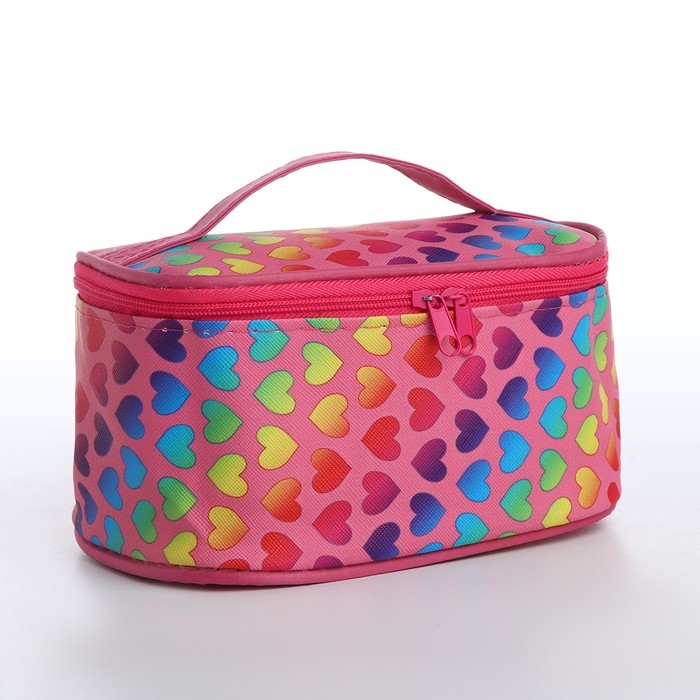 Косметичка-сундучок на молнии, цвет розовый Косметичка-сундучок на молнии, цвет розовый