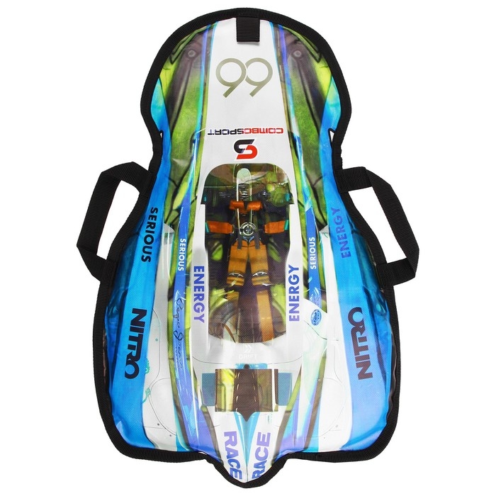 Санки-ледянки «Машинка № 7», размер 66 х 41 см, цвет голубой Санки-ледянки «Машинка № 7», размер 66 х 41 см, цвет голубой