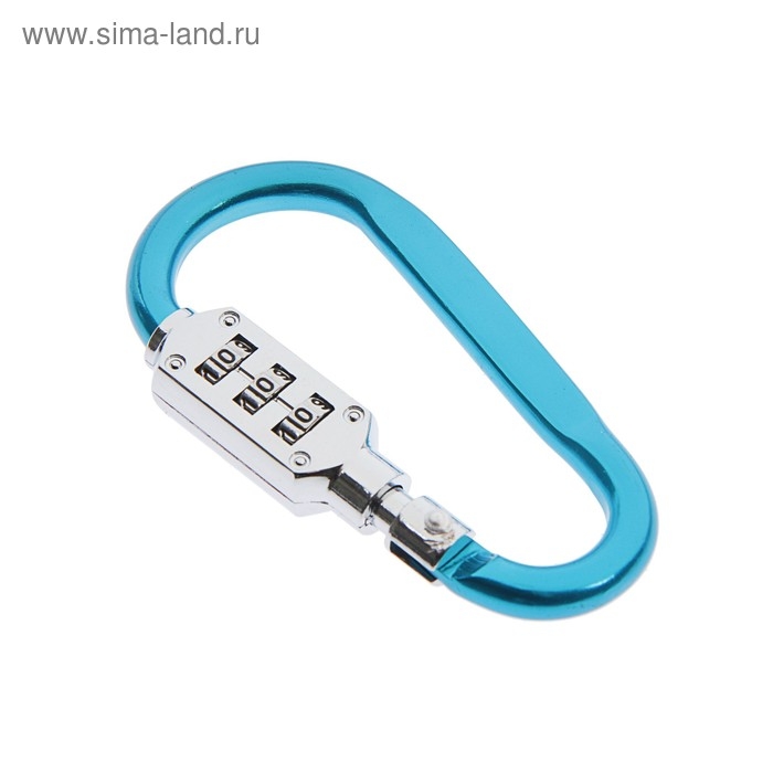 Карабин с кодовым ТУНДРА с замком, цвет МИКС Карабин с кодовым ТУНДРА с замком, цвет МИКС