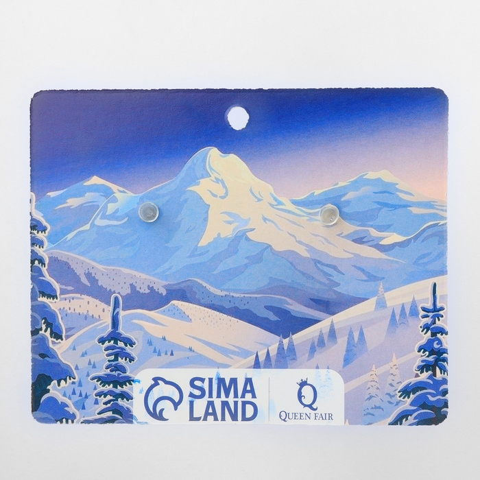 Серьги «Новогодние» пушистая снежинка, цвет белый в золоте Серьги «Новогодние» пушистая снежинка, цвет белый в золоте