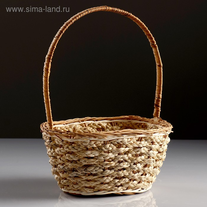 Набор корзин, 3 шт, 24×27×12/34 см, 20×24×11/33 см, 16×21×10/28 см, бамбук, кукуруза Набор корзин, 3 шт, 24×27×12/34 см, 20×24×11/33 см, 16×21×10/28 см, бамбук, кукуруза