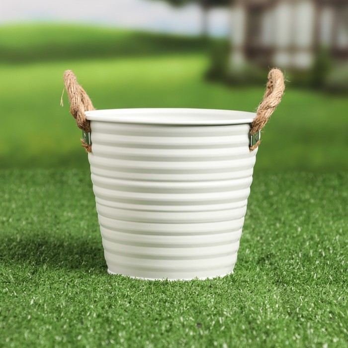 Кашпо  Кашпо "Ведерко" МИКС, 14,5х10х13см