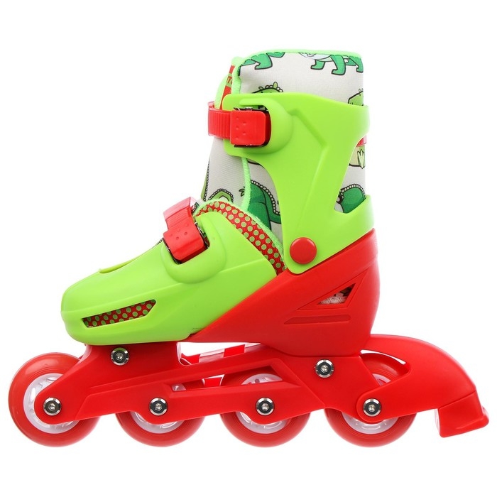 Роликовые коньки раздвижные ONLYTOP, р. 34-37, колёса PVC 64 мм Роликовые коньки раздвижные ONLYTOP, р. 34-37, колёса PVC 64 мм