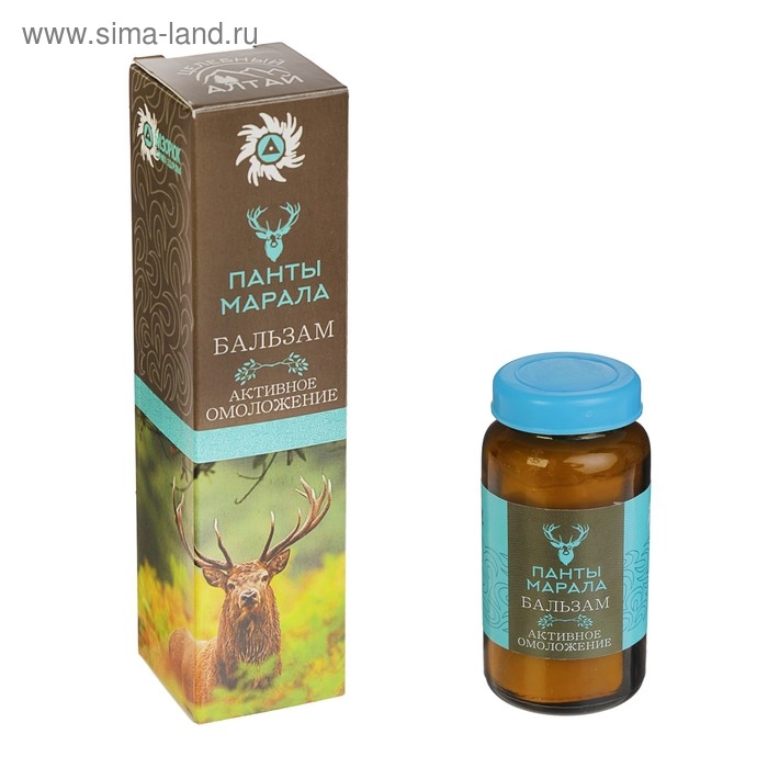 Бальзам «Панты марала», Целебный Алтай, активное омоложение, 30 мл Бальзам «Панты марала», Целебный Алтай, активное омоложение, 30 мл