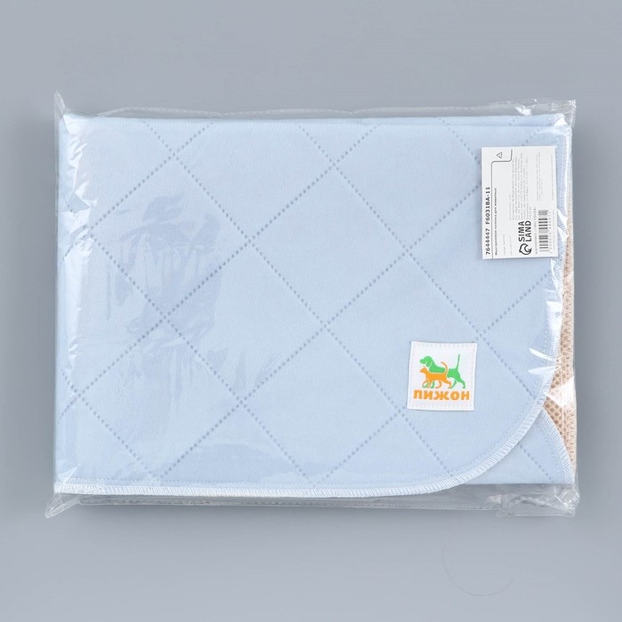 Пелёнка для животных многоразовая впитывающая, 60 х 50 см, графит Пелёнка для животных многоразовая впитывающая, 60 х 50 см, графит