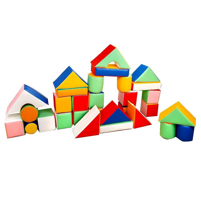 Детский игровой конструктор, 30 элементов, МИКС Детский игровой конструктор, 30 элементов, МИКС