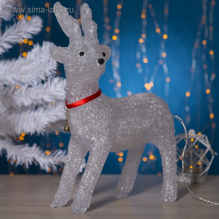 Светодиодная фигура «Оленёнок» 25 × 30 × 6 см, акрил, 220 В, свечение белое Светодиодная фигура «Оленёнок» 25 × 30 × 6 см, акрил, 220 В, свечение белое