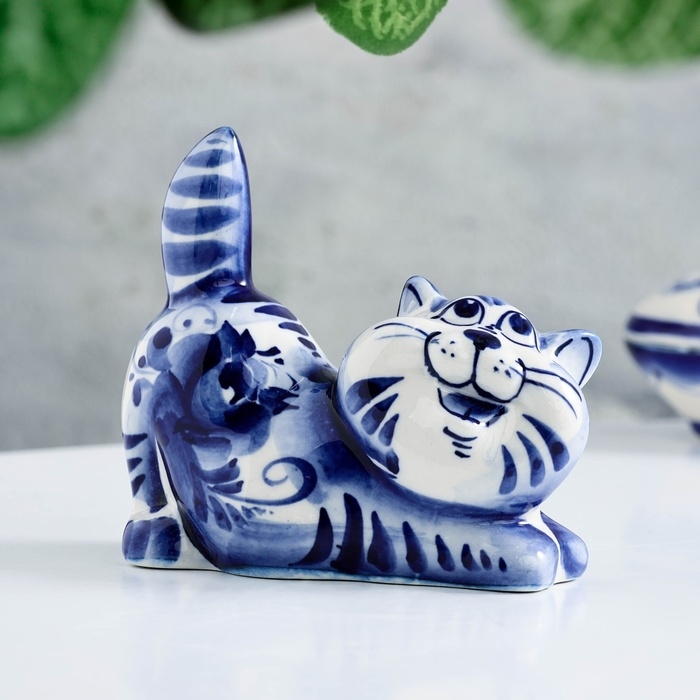 Сувенир Сувенир "Кот Чеширский", гжель