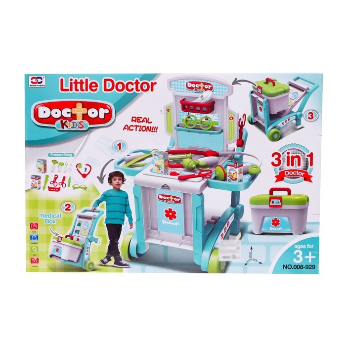 Игровой набор доктора «Столик доктора» с аксессуарами, 3 варианта сборки Игровой набор доктора «Столик доктора» с аксессуарами, 3 варианта сборки