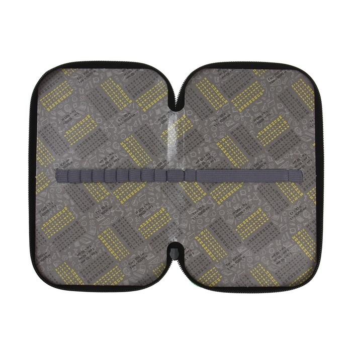 Пенал 2 секции, 125 х 205 х 40 мм, Calligrata 30П26/2  Пенал 2 секции, 125 х 205 х 40 мм, Calligrata 30П26/2 "Гейм пиксели", ламинированный картон