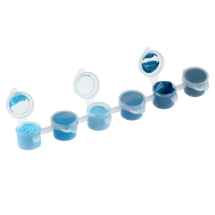 Набор акриловых красок «Глубина океана», 6 цветов Набор акриловых красок «Глубина океана», 6 цветов