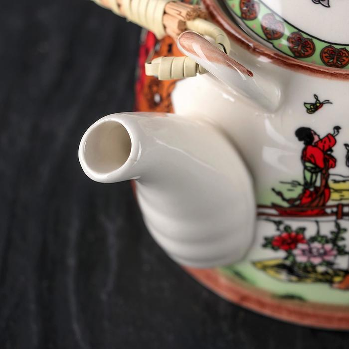 Чайник керамический заварочный с металлическим ситом «Парк», 600 мл Чайник керамический заварочный с металлическим ситом «Парк», 600 мл