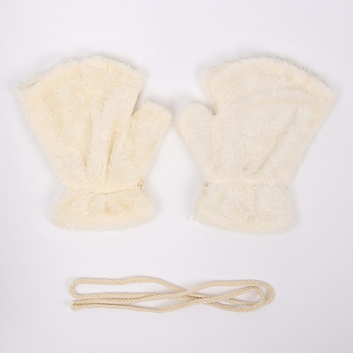 Карнавальный аксессуар  Карнавальный аксессуар "Кошачьи лапки" цвет белый