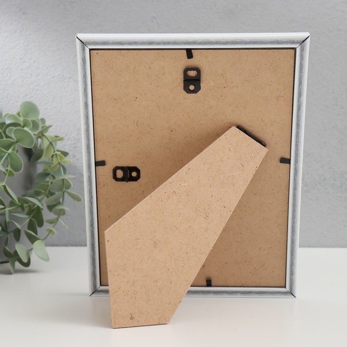 Фоторамка пластик Фоторамка пластик "МИРАМ" 15х20 см белый (пластиковый экран)