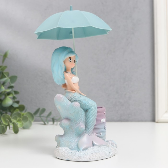 Сувенир полистоун подставка  Сувенир полистоун подставка "Русалочка под зонтом" МИКС 20х10х10 см
