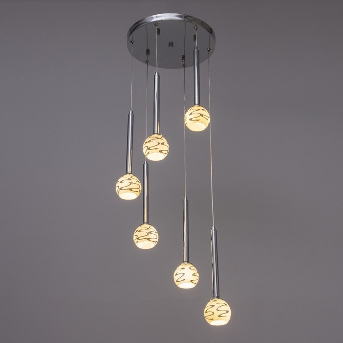 Светильник Светильник "Жаннетт" 6х3Вт G4 Хром 30х30х180см