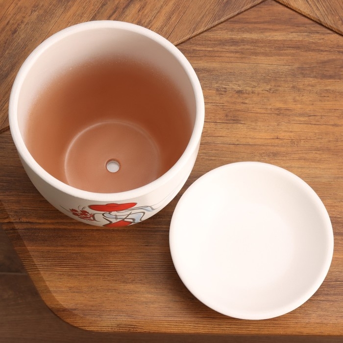 Горшок цветочный Горшок цветочный "Девушка в красном" 3,5 л