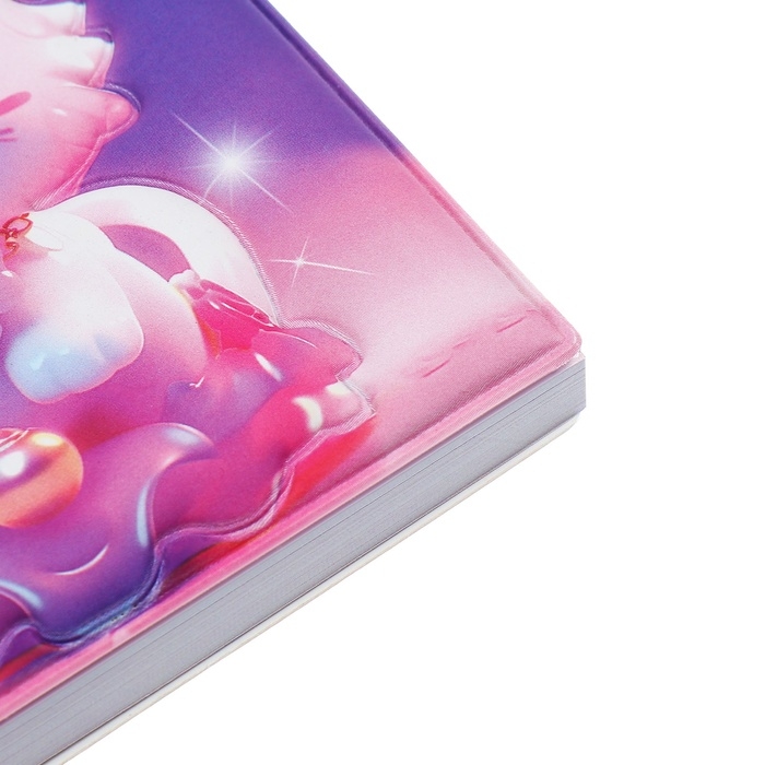 Записная книжка подарочная на гребне 80л,линия, цветной блок,обложка ПВХ 3D Кошка(10х10,5см) 10539 Записная книжка подарочная на гребне 80л,линия, цветной блок,обложка ПВХ 3D Кошка(10х10,5см) 10539