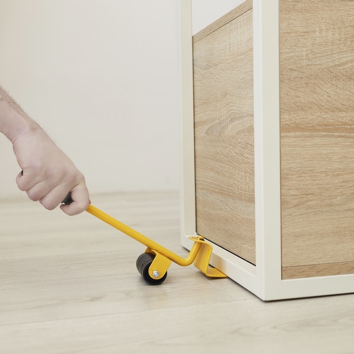 Набор для перемещения мебели ТУНДРА, металлические платформы, г/п до 150 кг, 5 предметов Набор для перемещения мебели ТУНДРА, металлические платформы, г/п до 150 кг, 5 предметов