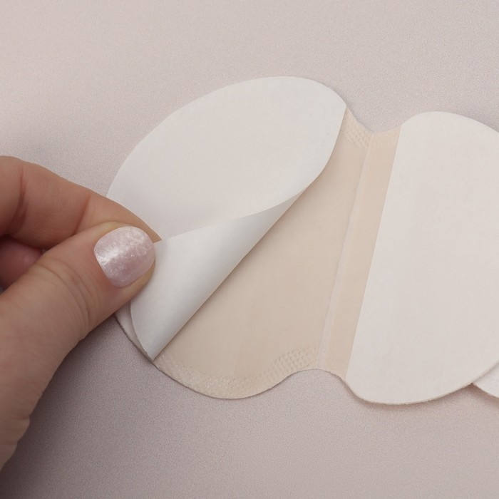 Набор защитных вкладышей для подмышек, самоклеящиеся, 6 пар, цвет белый Набор защитных вкладышей для подмышек, самоклеящиеся, 6 пар, цвет белый