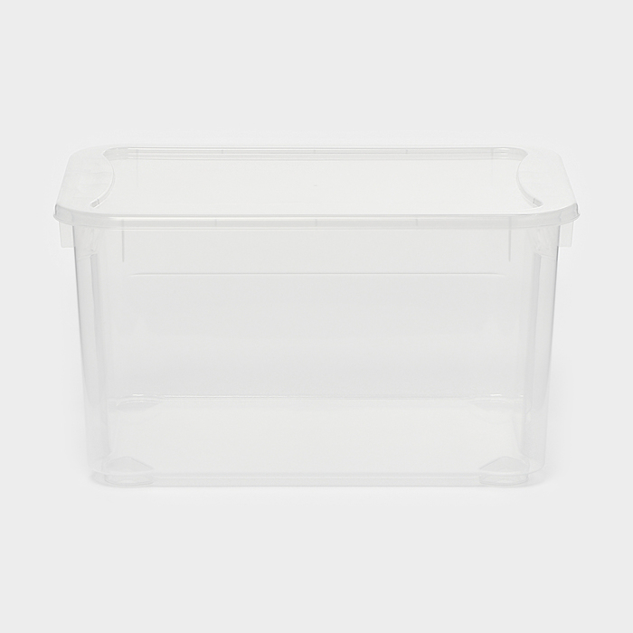 Ящик для хранения с крышкой «Кристалл XS Plus», 16 л, 38,9×27,5×21,5 см, цвет прозрачный Ящик для хранения с крышкой «Кристалл XS Plus», 16 л, 38,9×27,5×21,5 см, цвет прозрачный