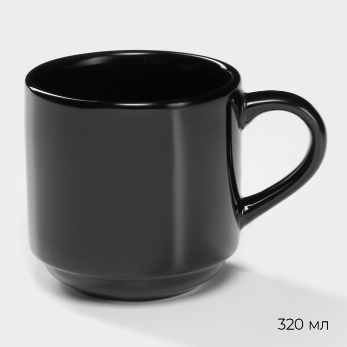 Набор фарфоровой посуды Magistro Night, 16 предметов: тарелка d=25,5 см, d=19 см, миска 850 мл, d=15 см, кружка 320 мл, цвет чёрный Набор фарфоровой посуды Magistro Night, 16 предметов: тарелка d=25,5 см, d=19 см, миска 850 мл, d=15 см, кружка 320 мл, цвет чёрный